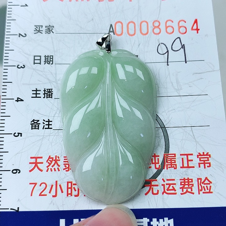 翡翠颈饰银S925镶嵌翡翠