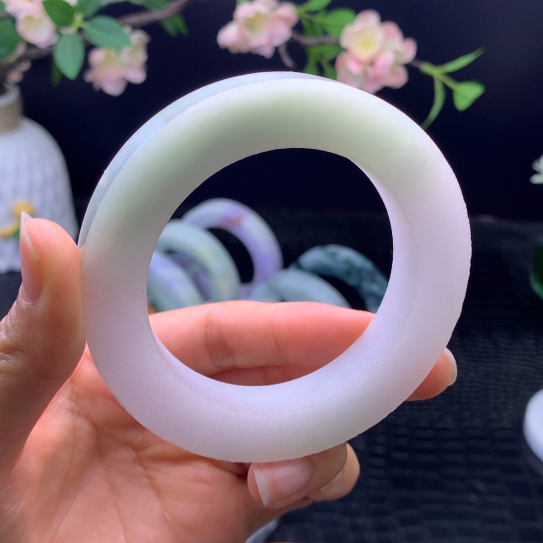 定制翡翠未镶嵌手镯56-65