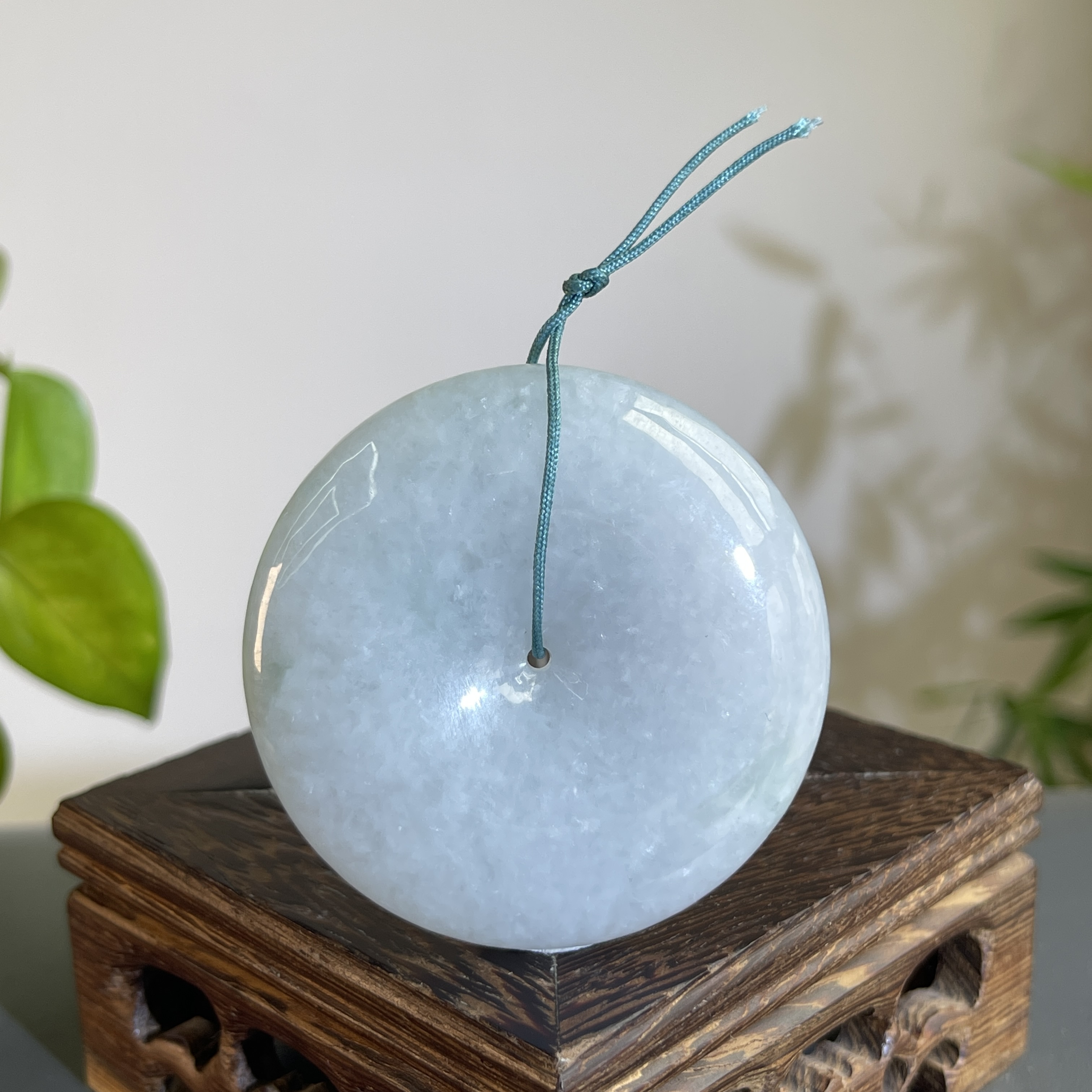 JCB03-56 天然缅甸A货翡翠  平安扣