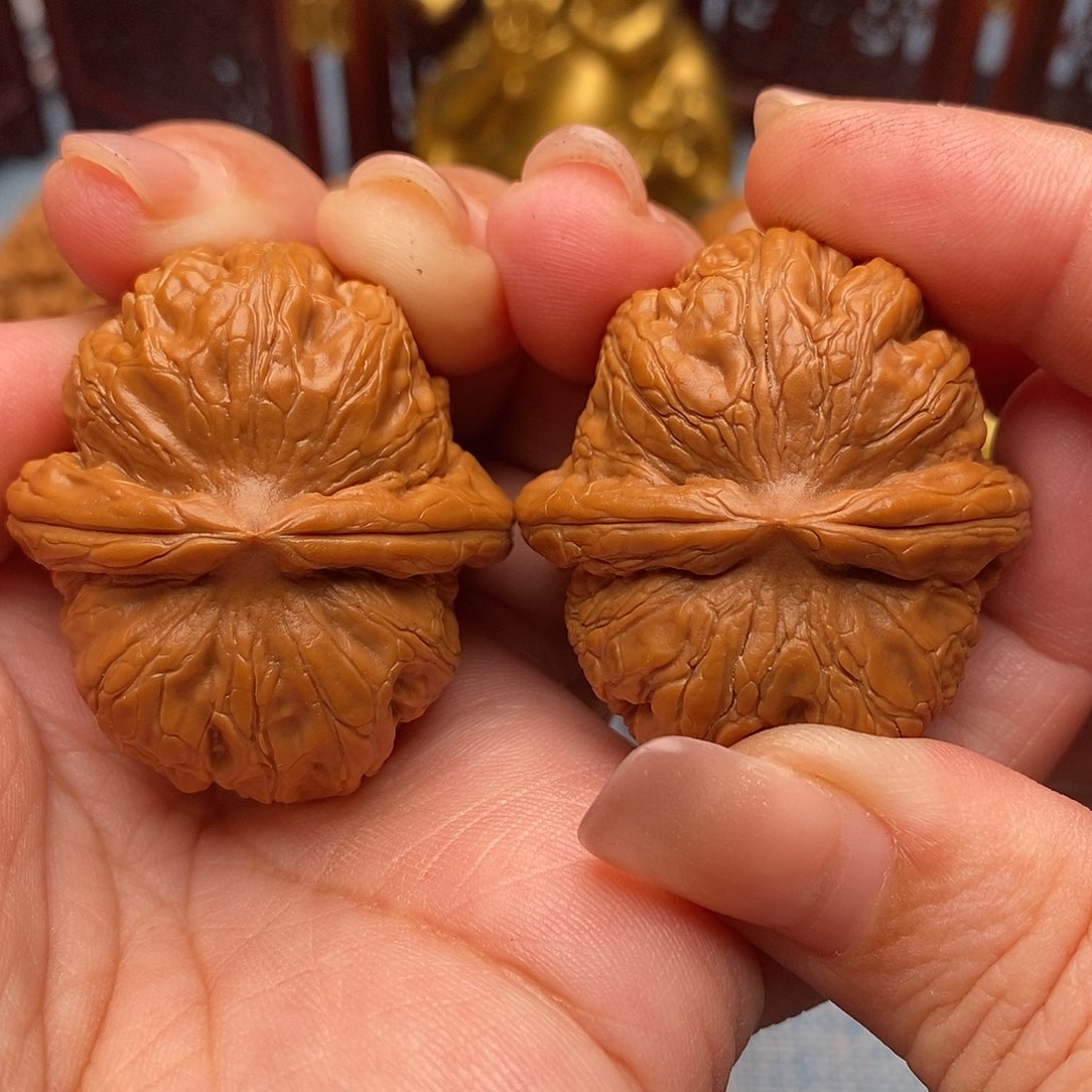 文玩核桃把件40全品绝配元宝