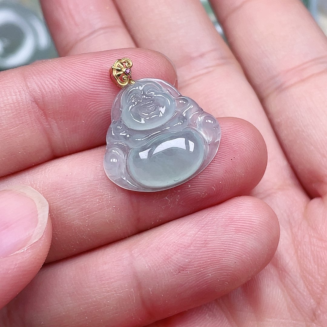 颈饰未镶嵌翡翠佛公