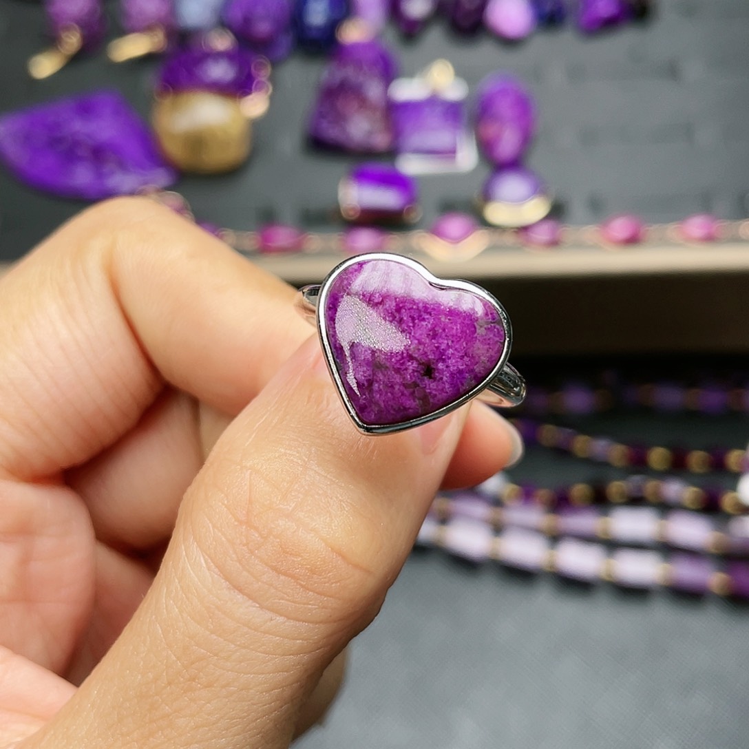 苏纪石（舒俱来）戒指银S925镶嵌