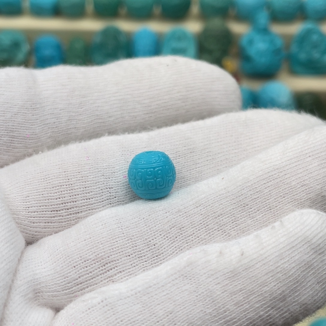 绿松石未镶嵌颈饰卡9-8.8