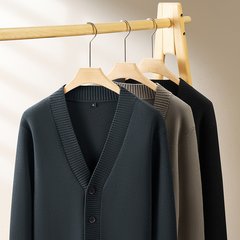 胖子大码宽松男装男士长袖商务加肥加大码上衣针织