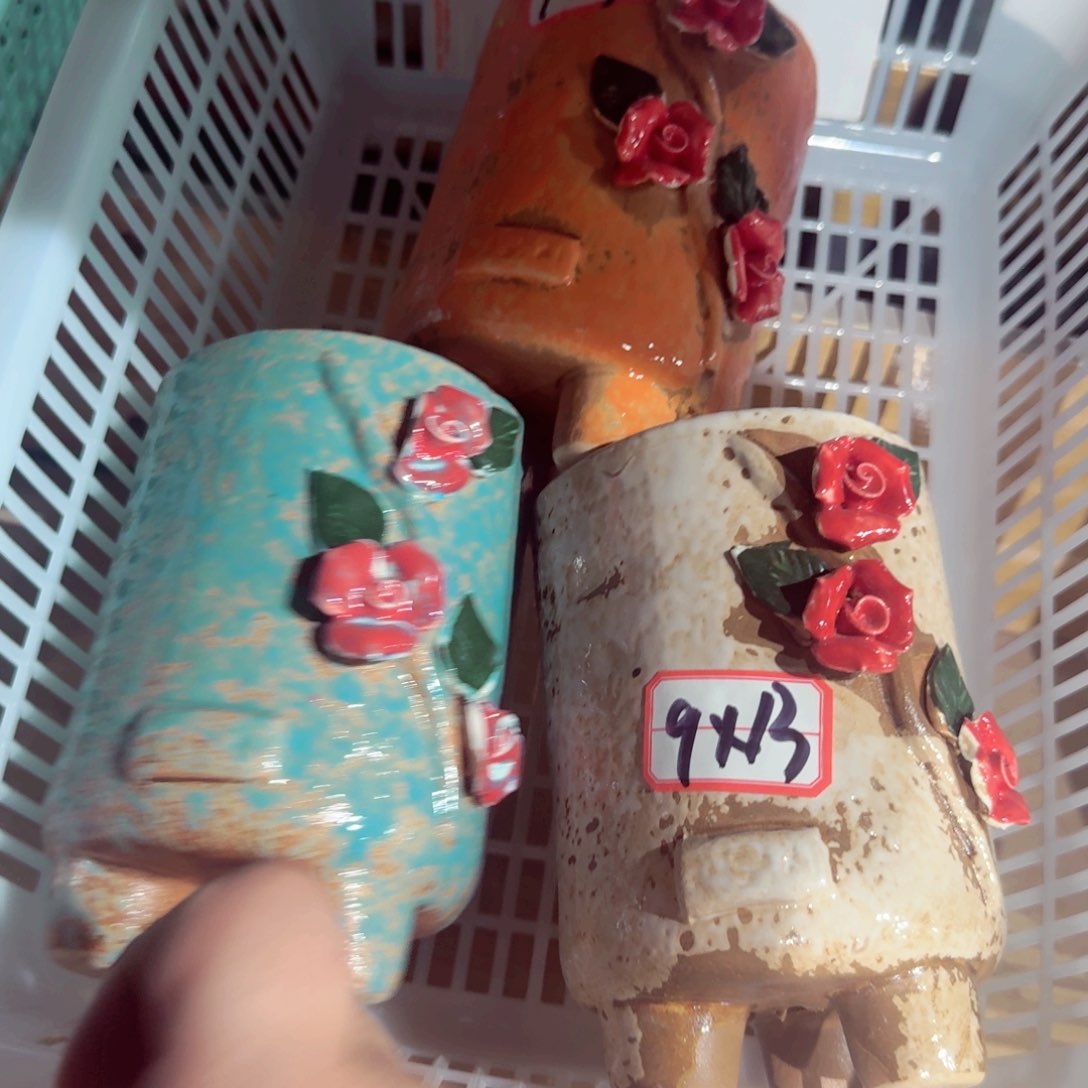 紫砂花盆粗陶屡次