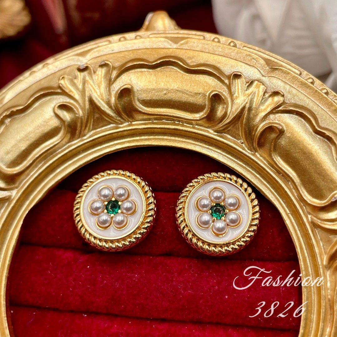 铜合金耳饰 设计师款耳饰~3826