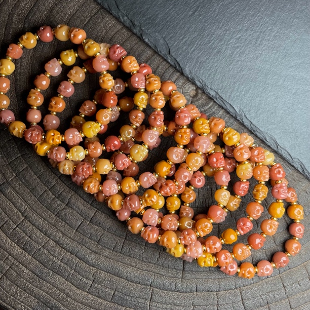 天然原矿美拉德色系尸陀林8mm玛瑙手串-多样性发一