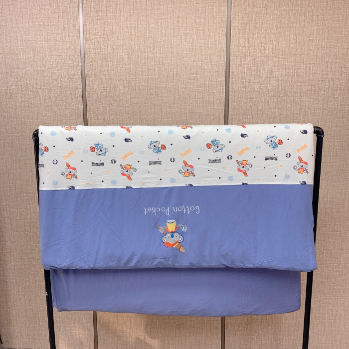 棉小兜A标卡通双胆可拆被子  120*150