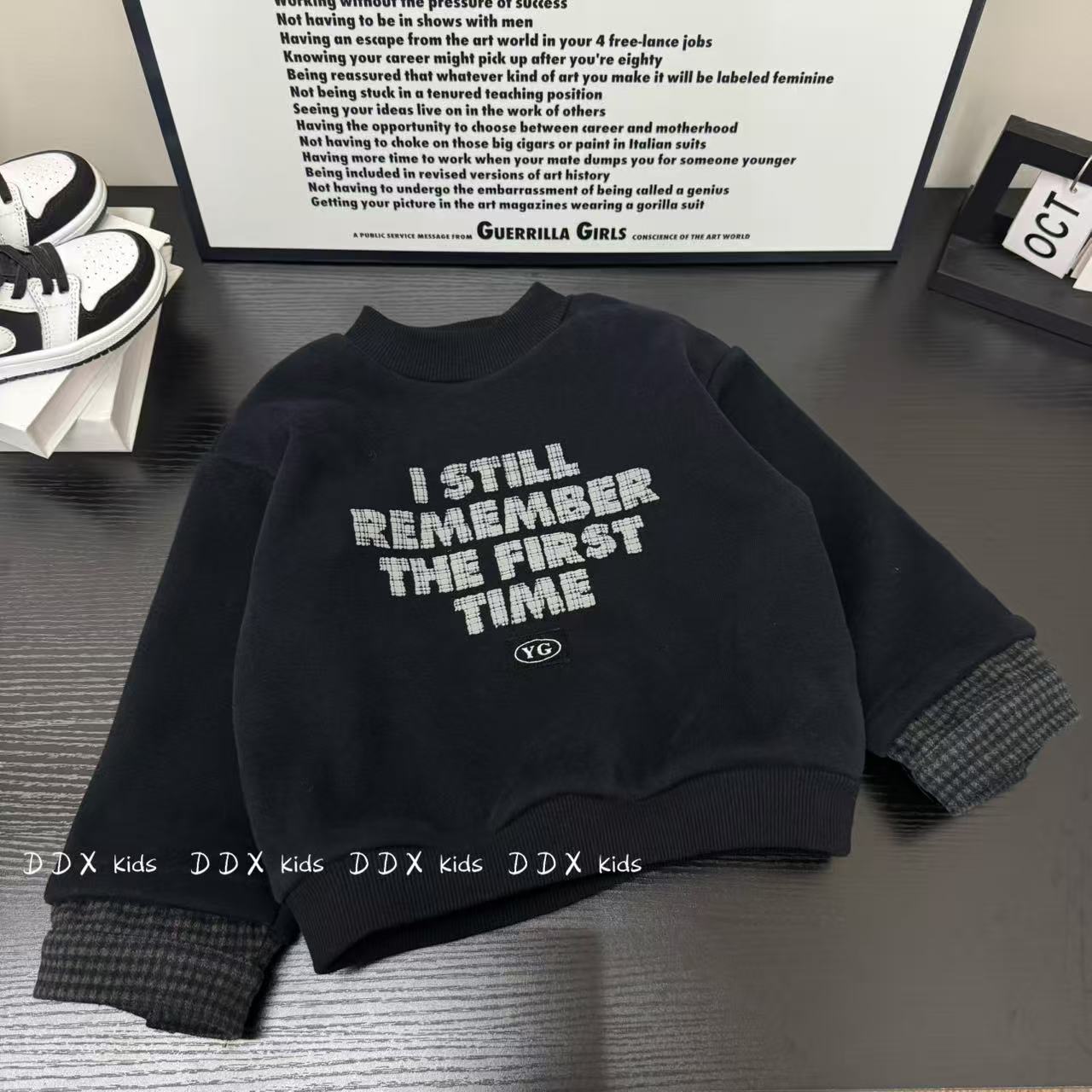 男童加绒卫衣2025冬季新款韩版休闲时尚套头儿童加厚上衣A25079