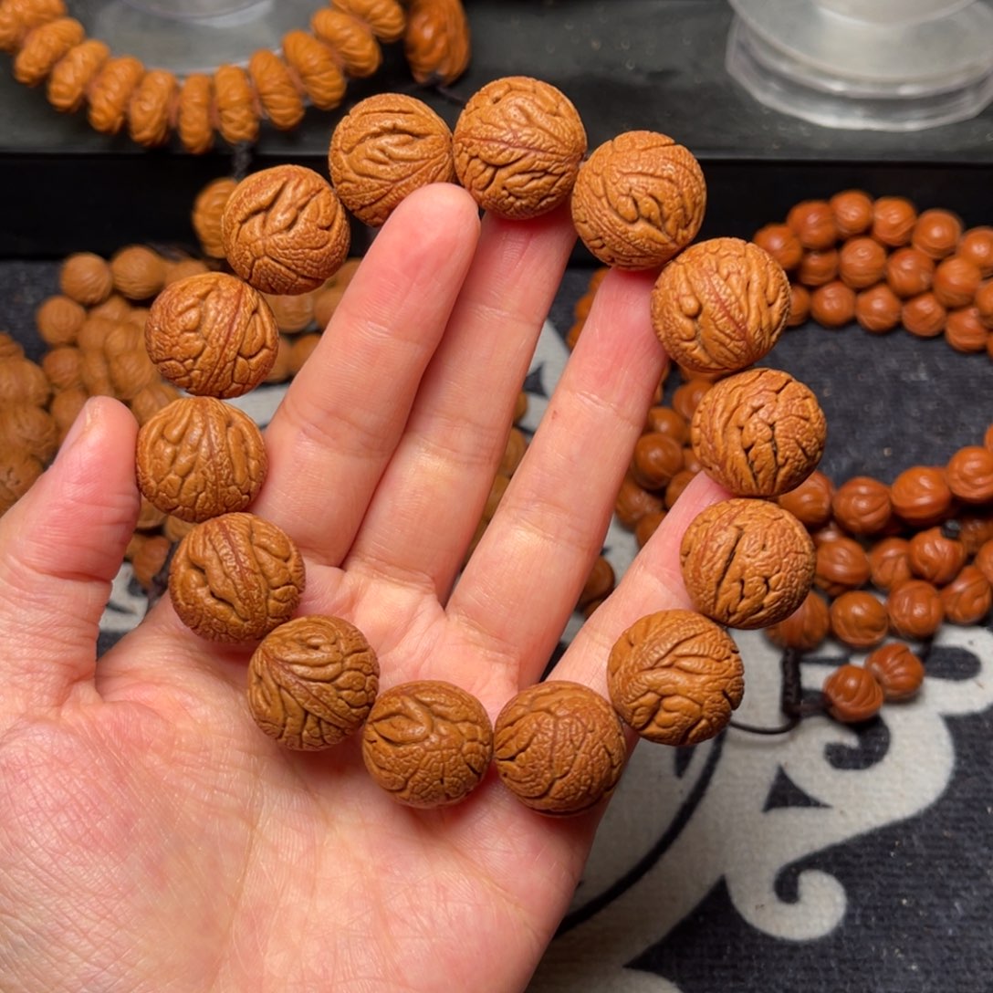 桃核手串龙纹桃核龙珠19