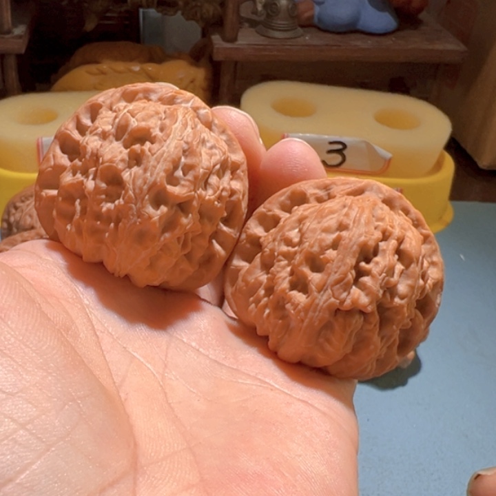 文玩核桃把件白狮子42