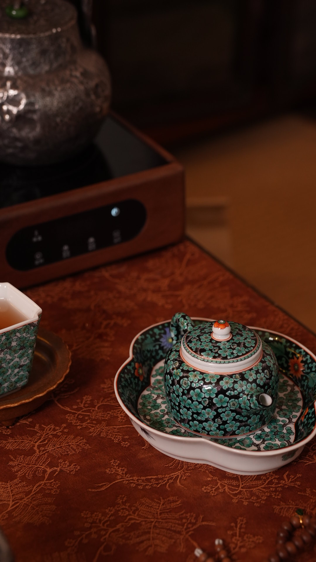 古阅和风黑梅陶瓷壶简约时尚