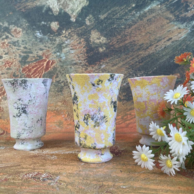 景德镇手工陶瓷花瓶花盆鲜花干花插花花器高白泥桌面摆件绿植盆