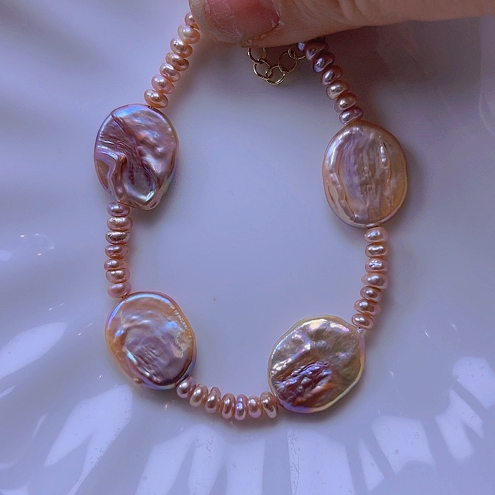 淡水珍珠手绳合金