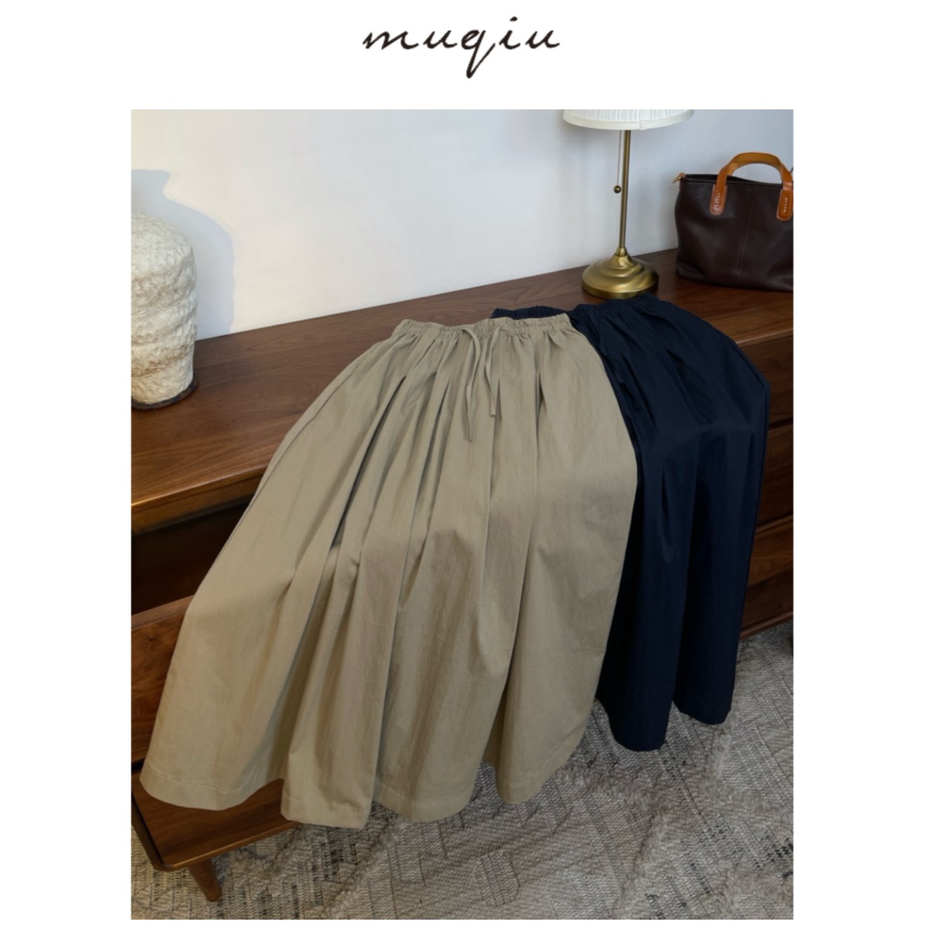 青慕知湫《蓝香》棉锦版日单款半裙