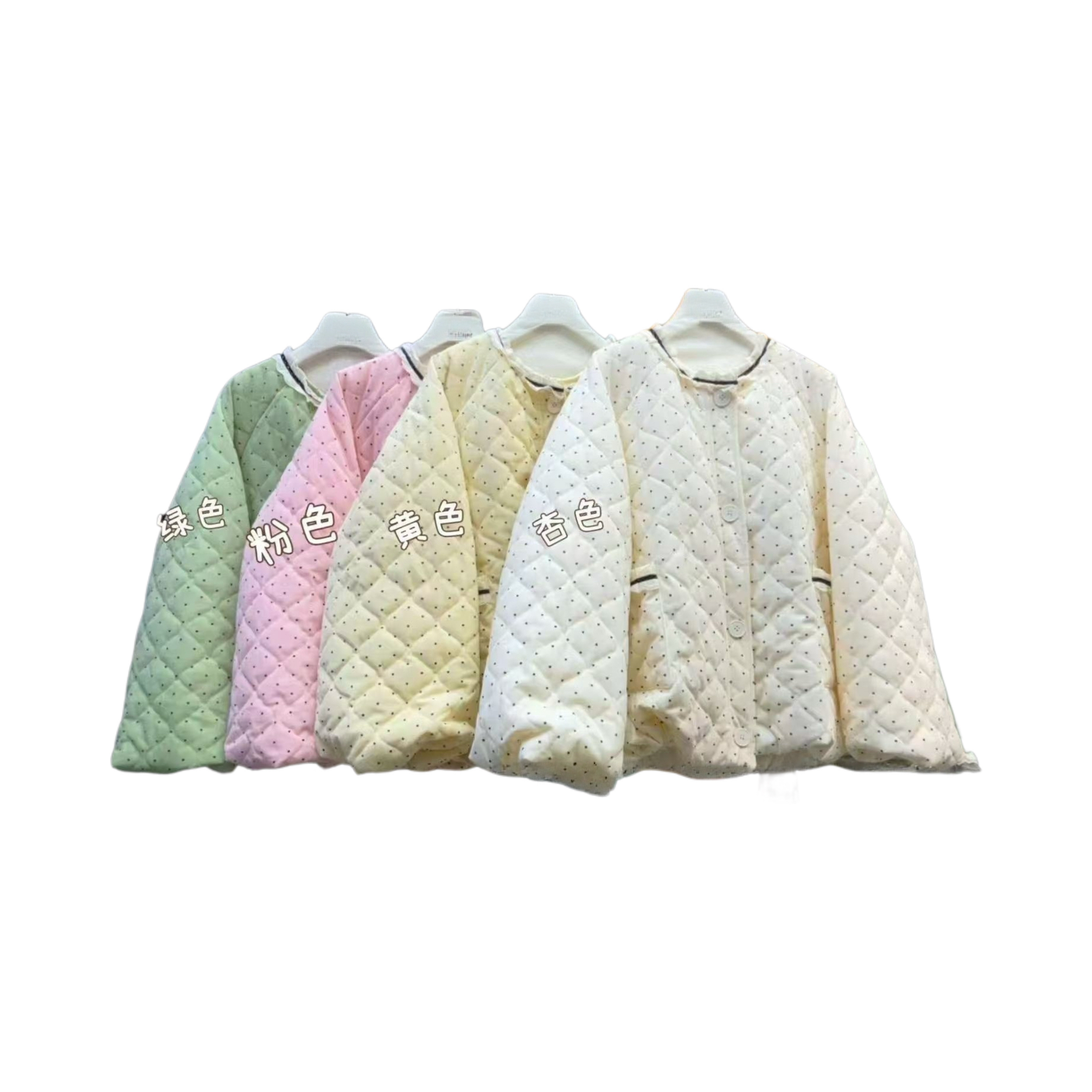 波点儿花苞款冬季棉服百搭加厚时尚棉服