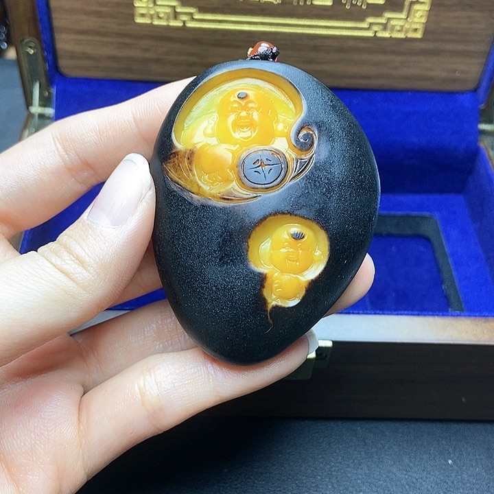 和田玉挂件未镶嵌海*N