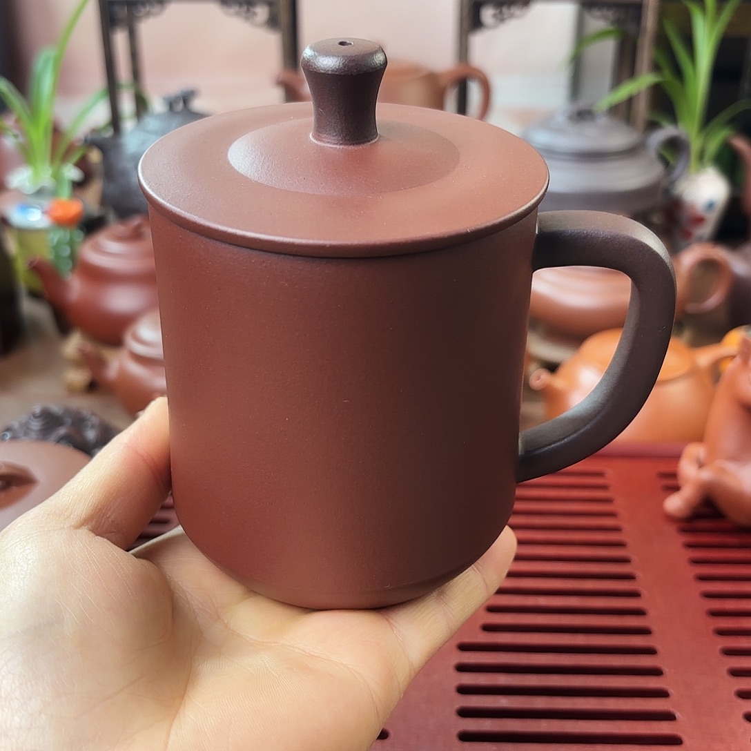 紫砂茶壶紫砂盖杯大容量
