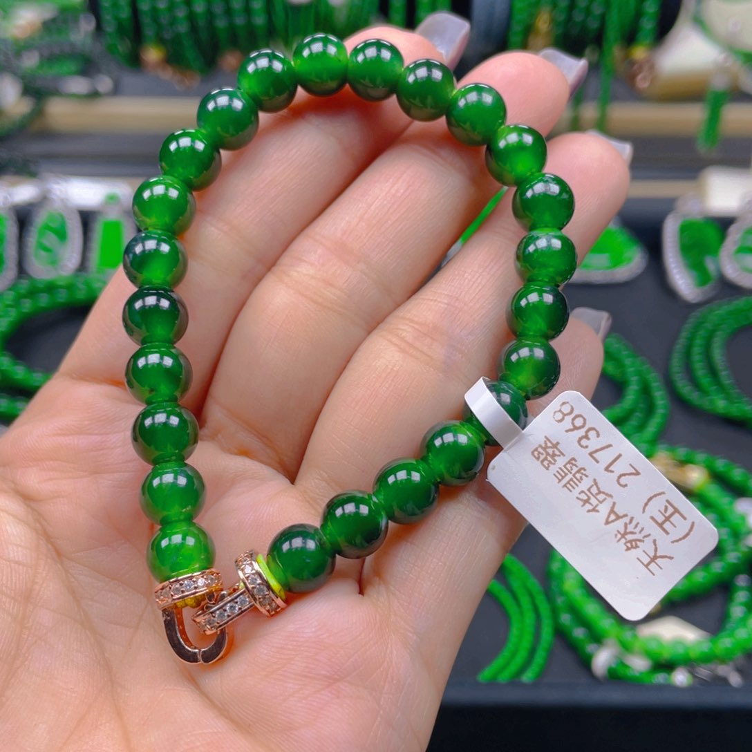 未镶嵌手链翡翠手链卡8