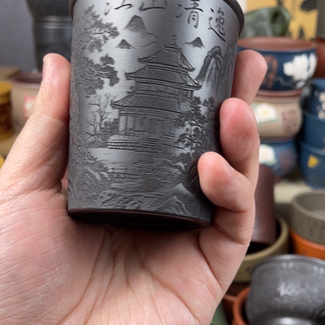 紫砂茶杯紫砂茶杯