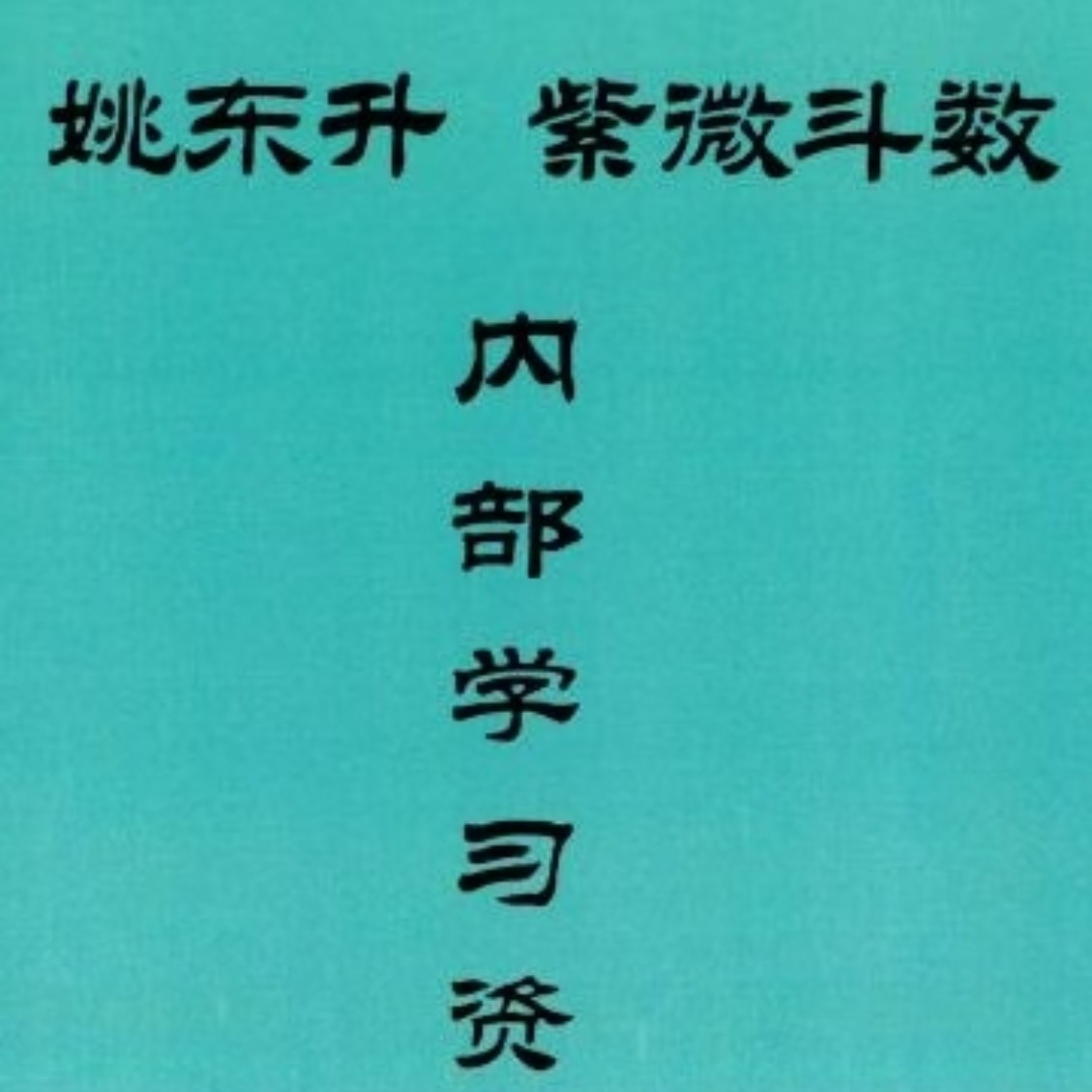 姚东升《紫微斗数》高清彩色