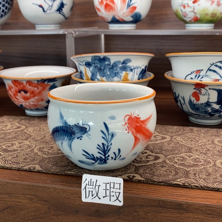 釉下老陶泥手工绘制