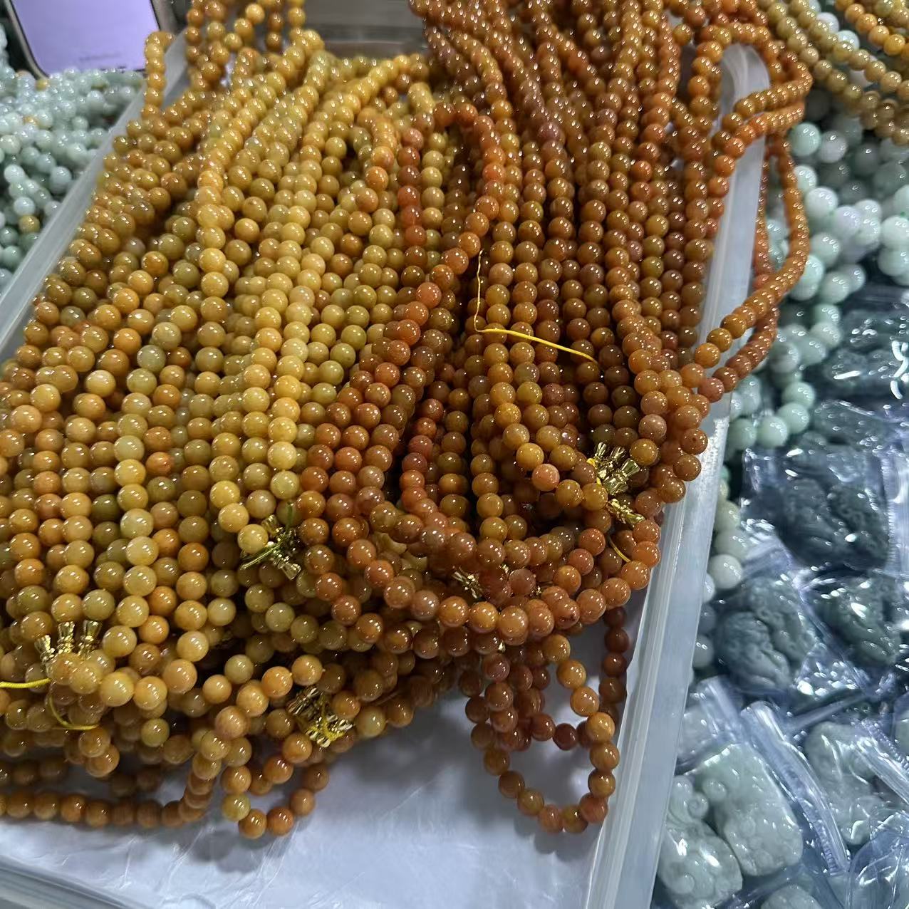 天然A货翡翠项链-c928-卡7-8mm-多样性发一