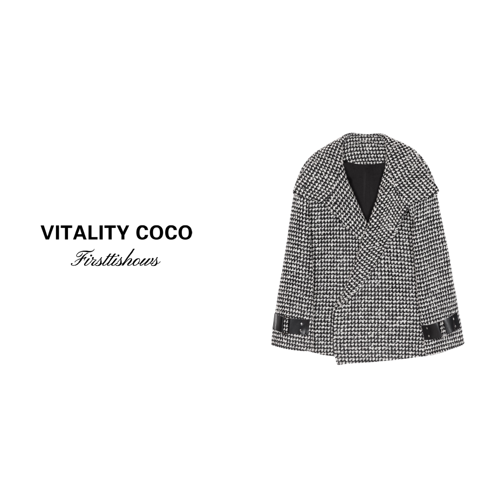 「VITALITY COCO」“赫本再现” 24秋冬外套长款双面感斗篷外套551