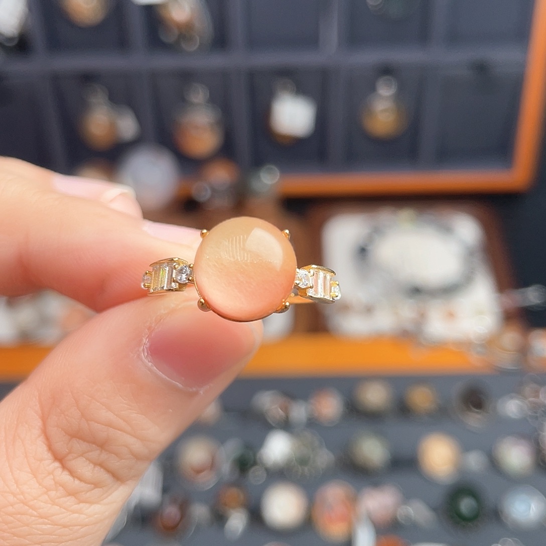 水晶戒指银S925镶嵌111111