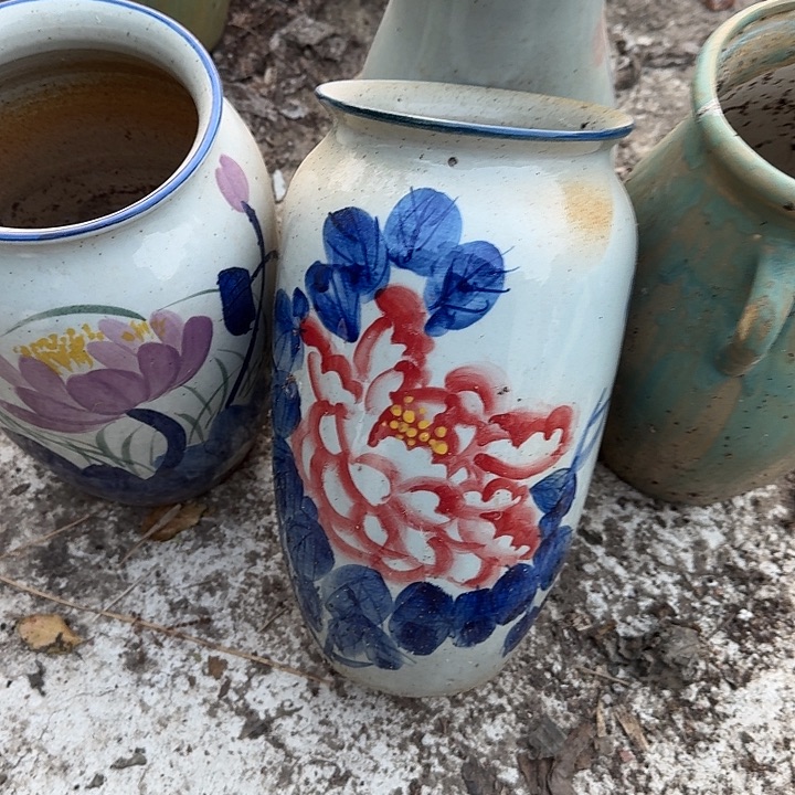 微瑕景德镇手工陶瓷花瓶