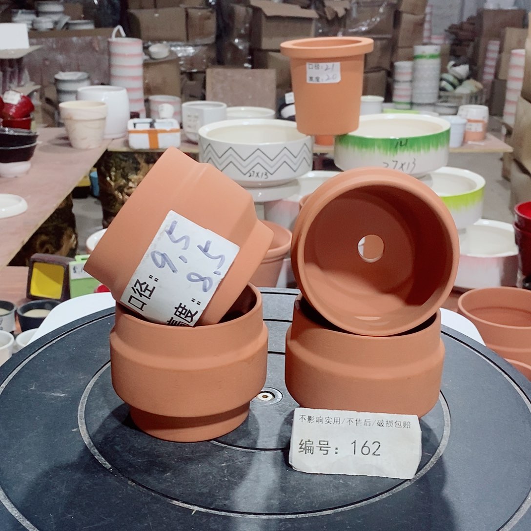 微瑕花盆-162-口9.5×8.5-4个