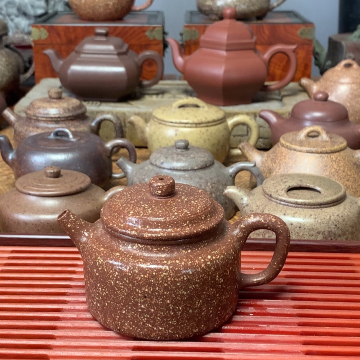 茶壶紫砂8目龙血砂