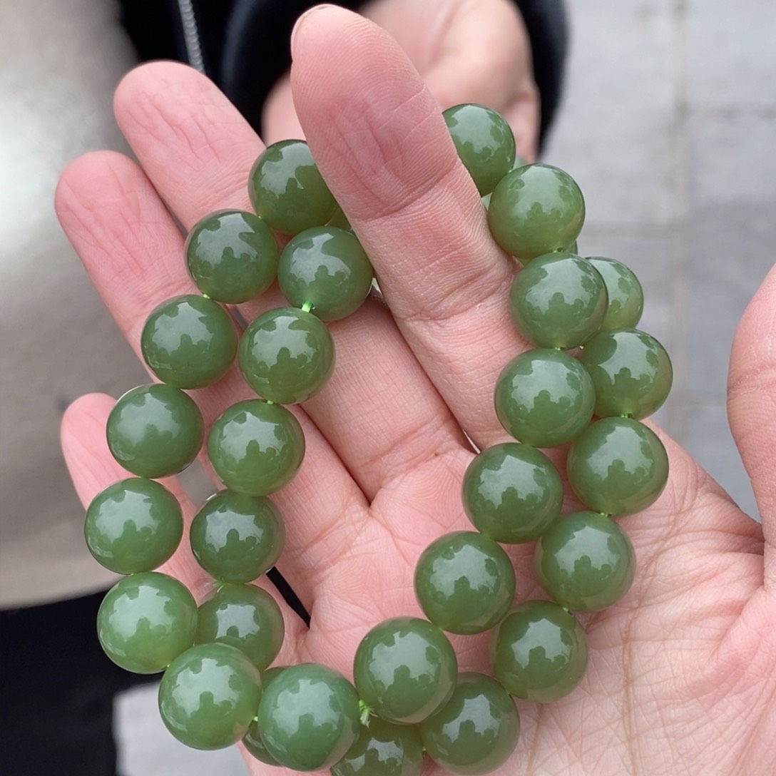 和田玉手串未镶嵌多样性发货 拍一发一