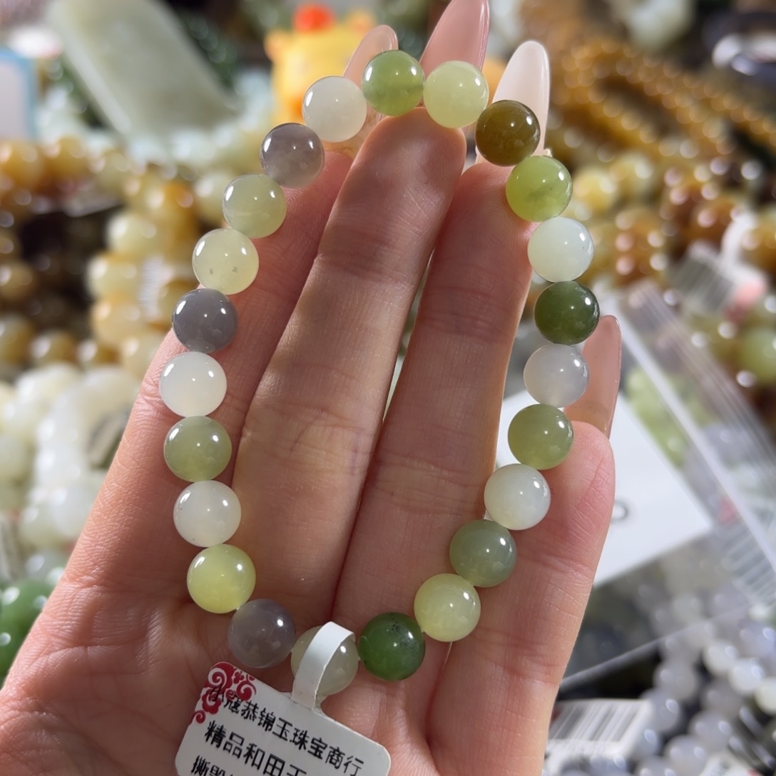 和田玉未镶嵌手链48