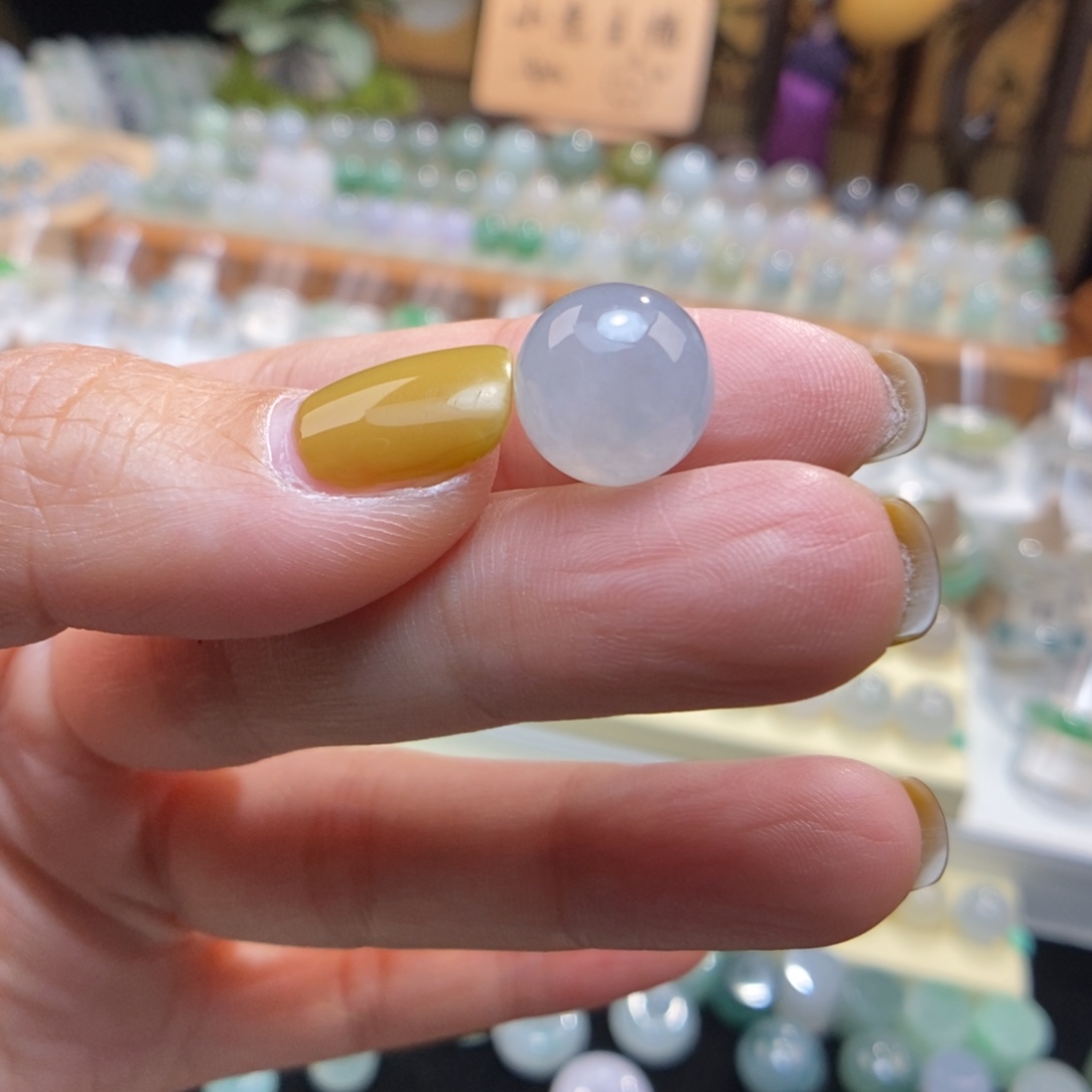 翡翠未镶嵌颈饰12.2蓝水