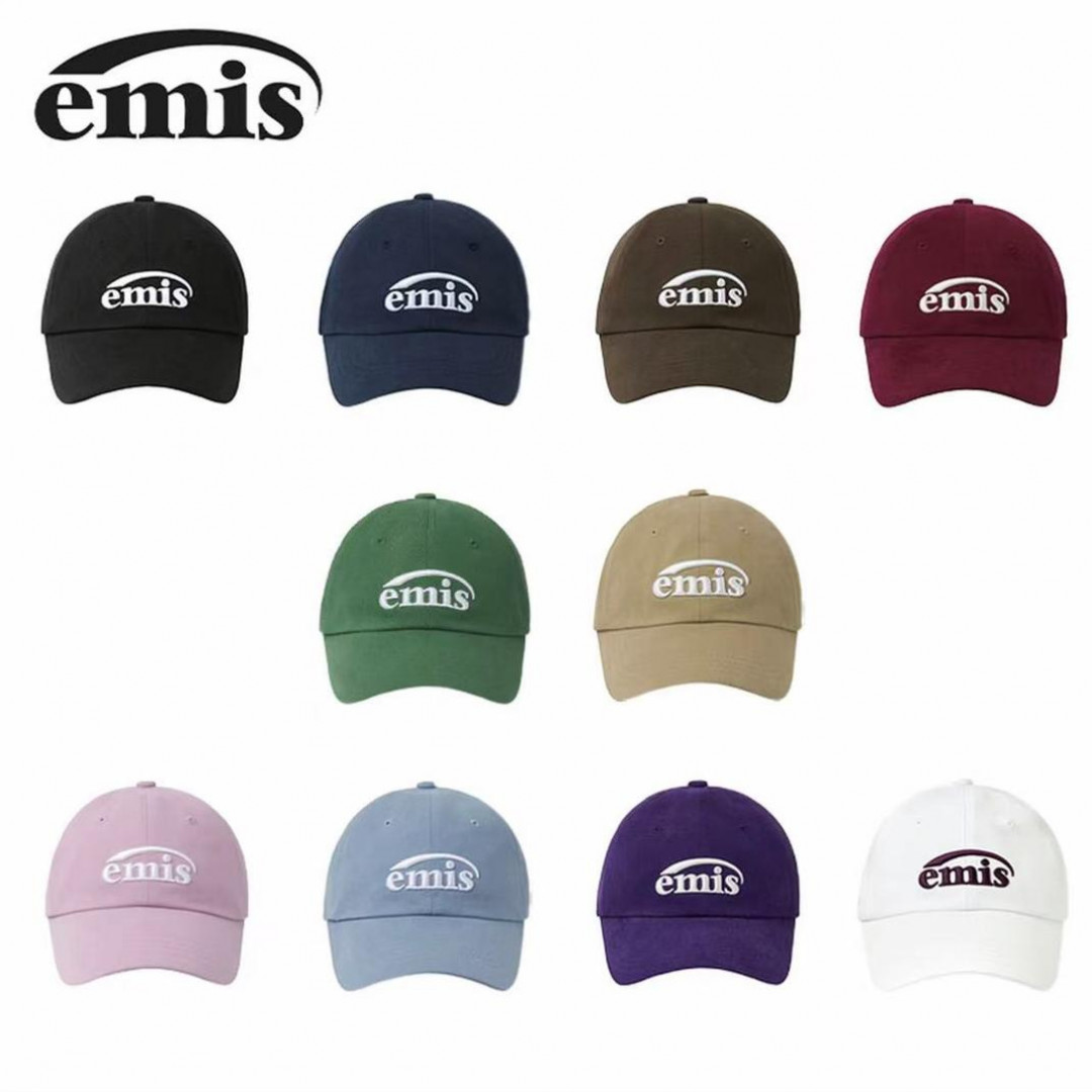 C韩国emis帽子赵露思同款鸭舌帽显脸小大帽檐棒球帽男女同款