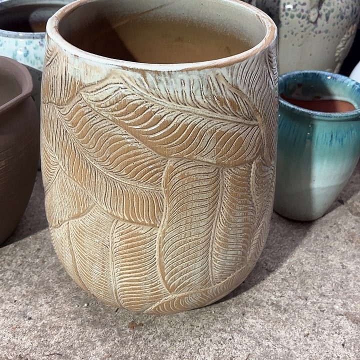 紫砂茶碗复古芭蕉叶口径 21高度31