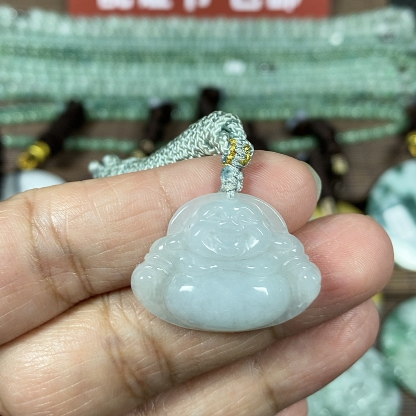 【闪购商品】翡翠颈饰未镶嵌玉吊坠翡翠玉大肚笑佛