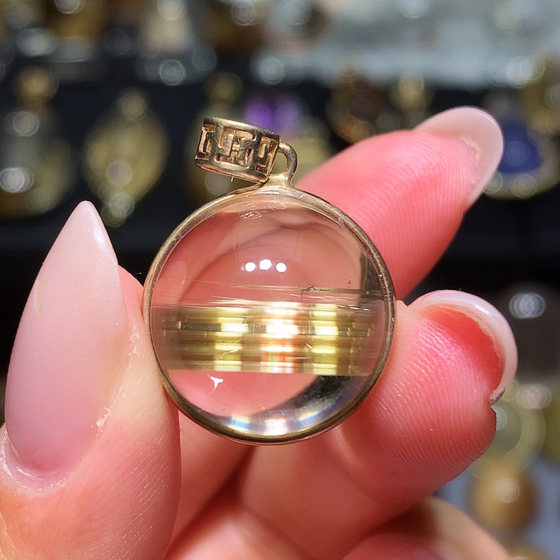 银S925镀金镶嵌水晶珠宝半成品