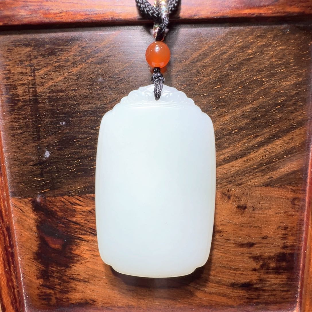 和田玉吊坠(不含链)未镶嵌平*心