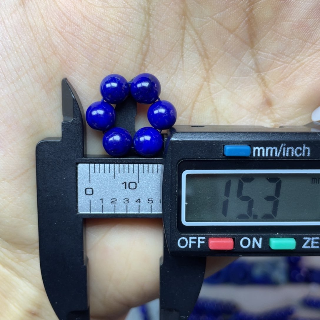 青金石未镶嵌6mm弟子珠配饰