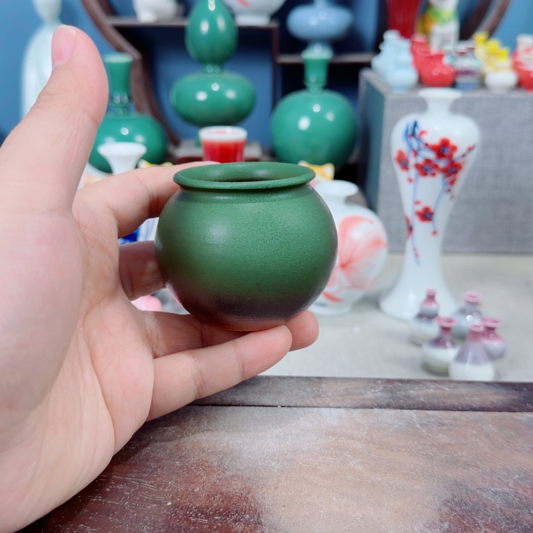 陶瓷手工小花器摆件
