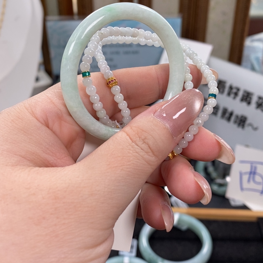 未镶嵌手镯翡翠宝宝镯42MM