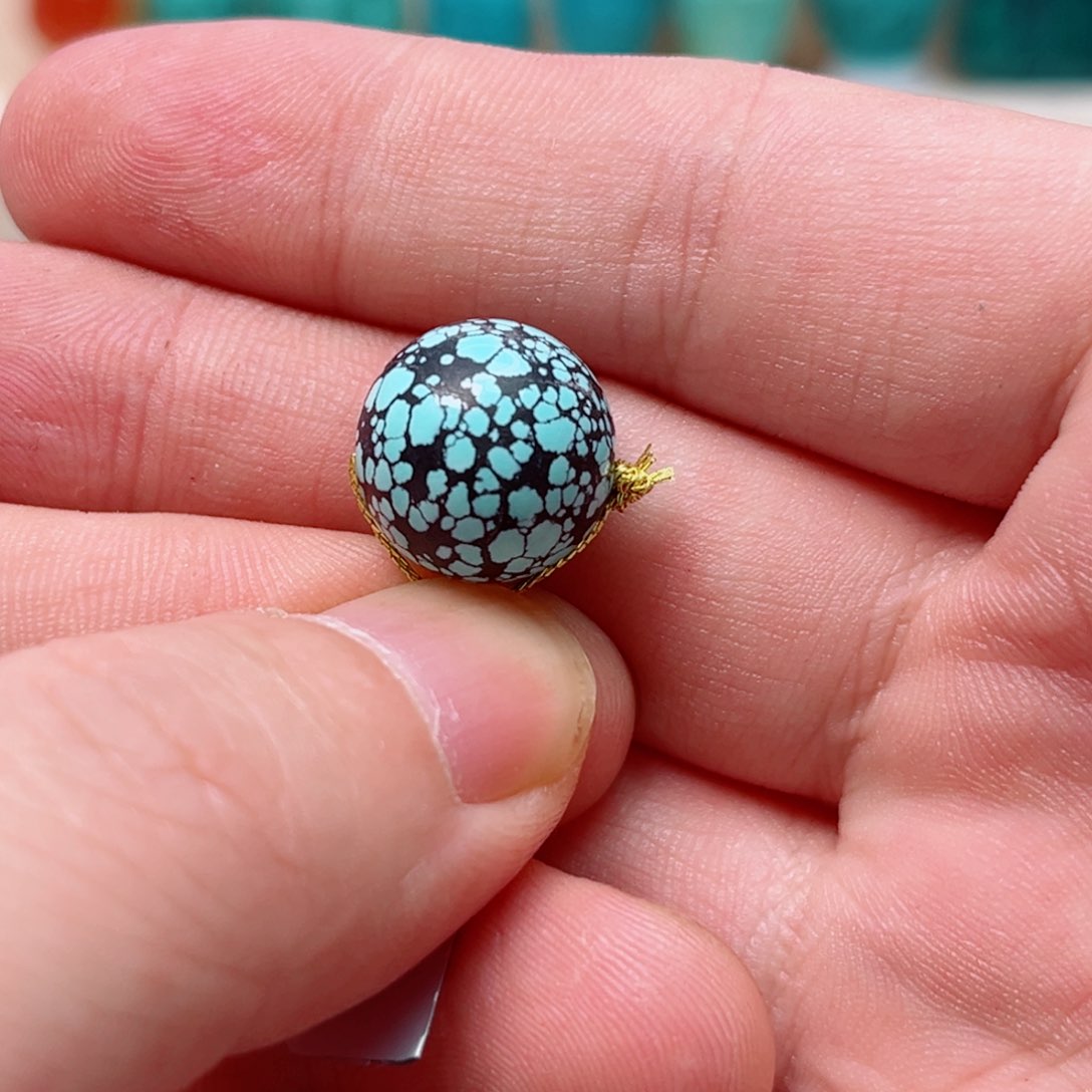 绿松石圆珠13.4未镶嵌