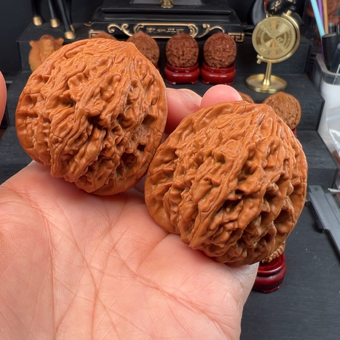 文玩核桃吊坠42全品麦穗虎头