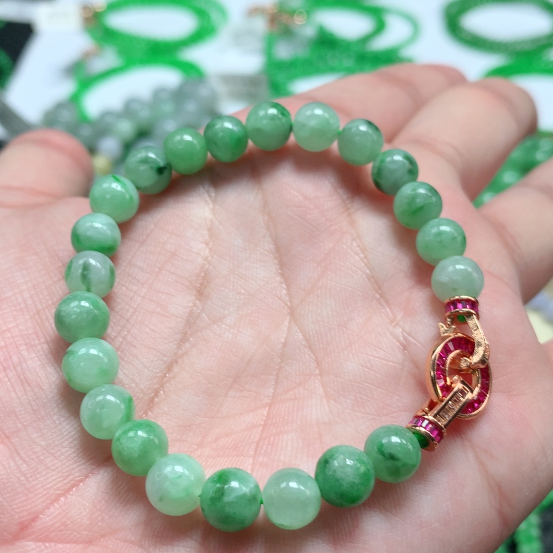 未镶嵌手链翡翠翡翠