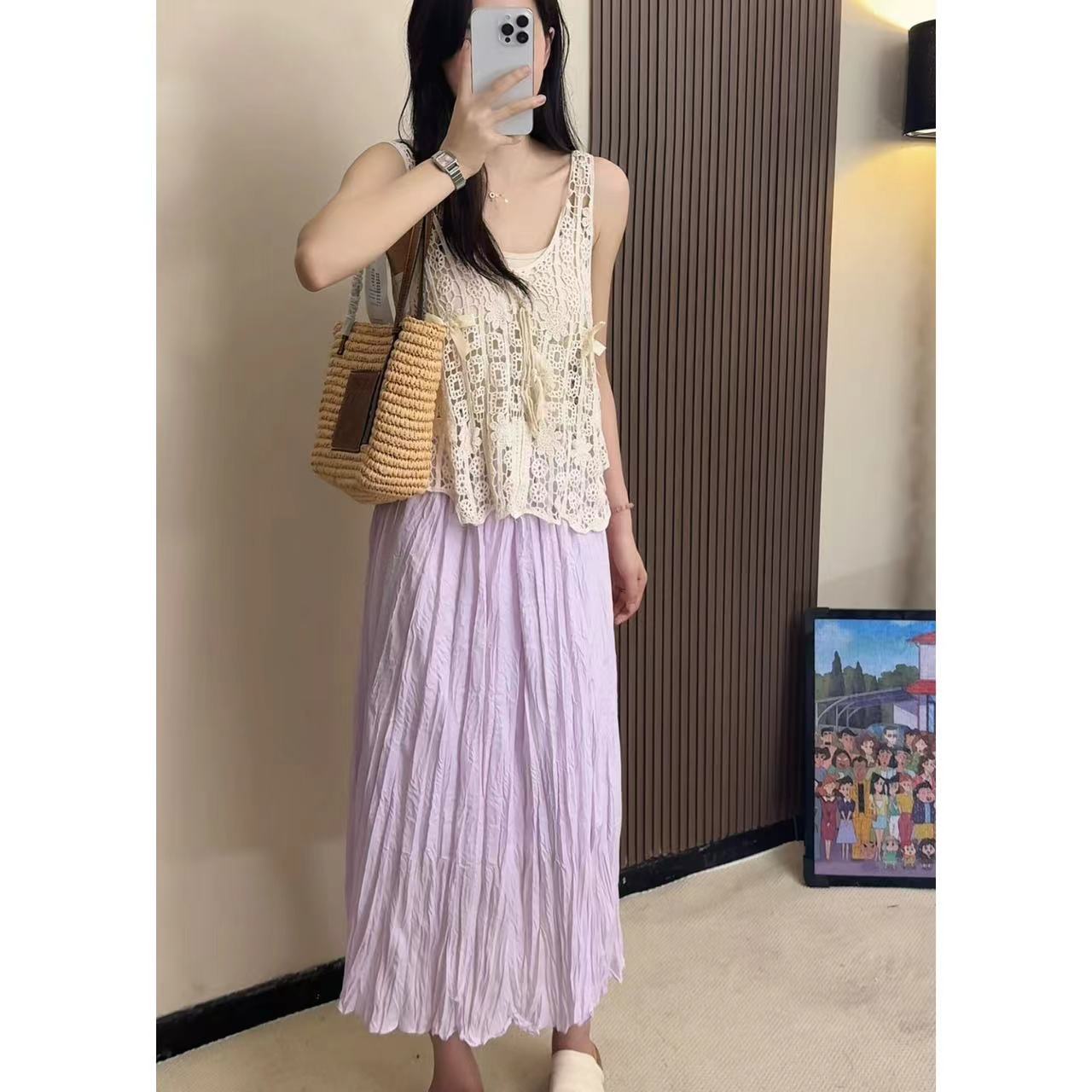 【888】少女风韩式时尚套装显瘦套装连衣裙碎花吊带裙长裙