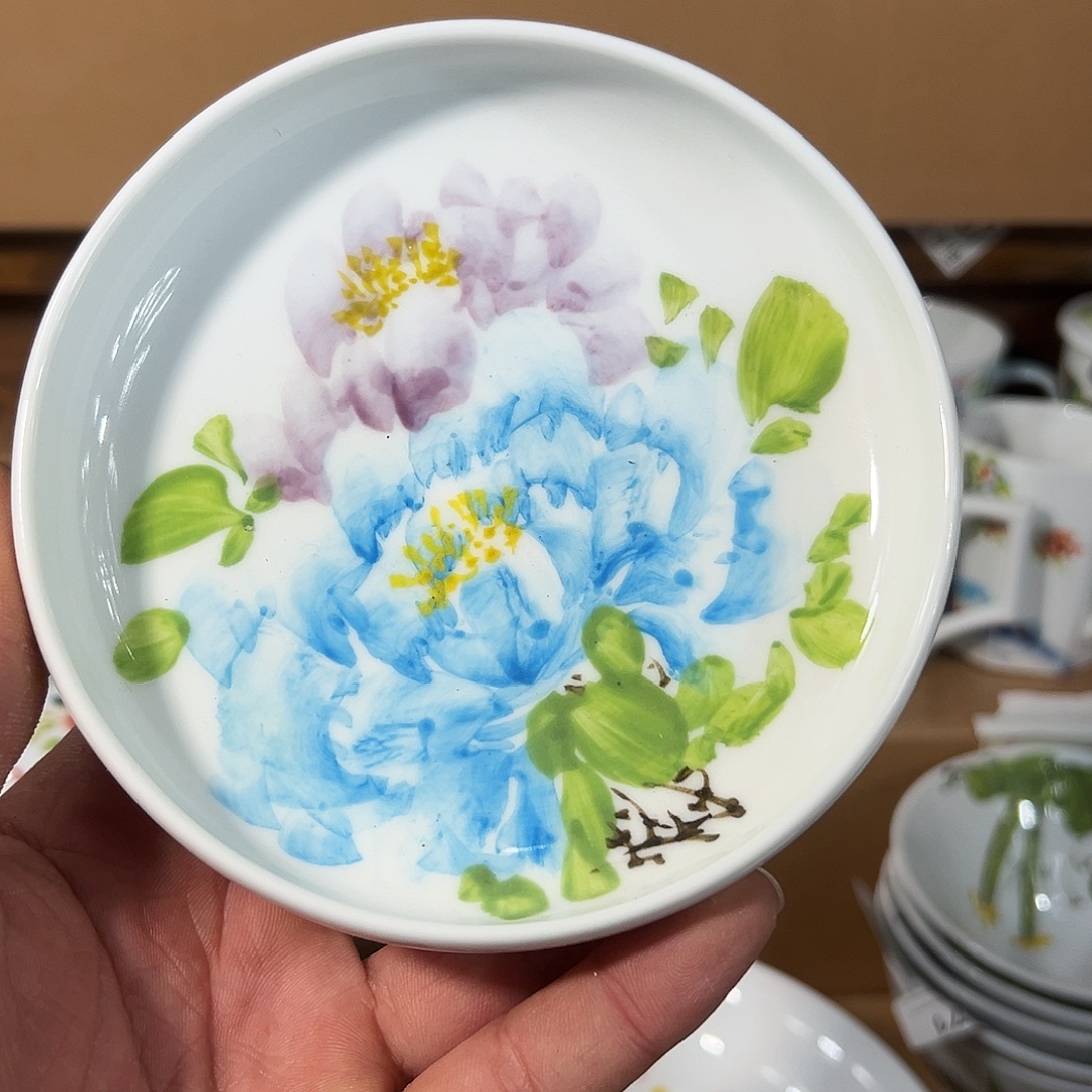 陶瓷景德镇高温釉下陶瓷4.6寸蘸料碟