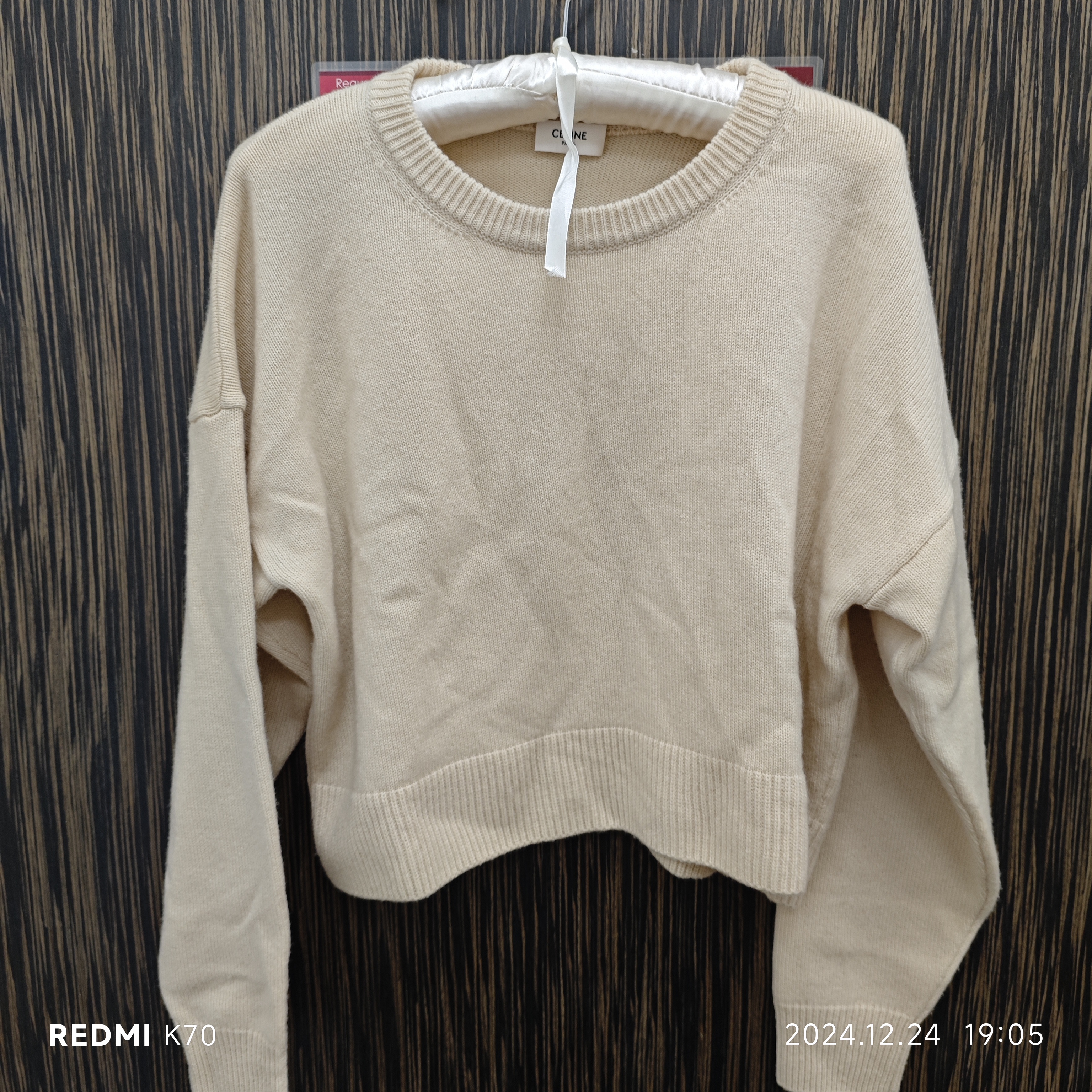 95新 Celine/思琳 麦殿/羊毛155/80米色/241224ZMPYG21