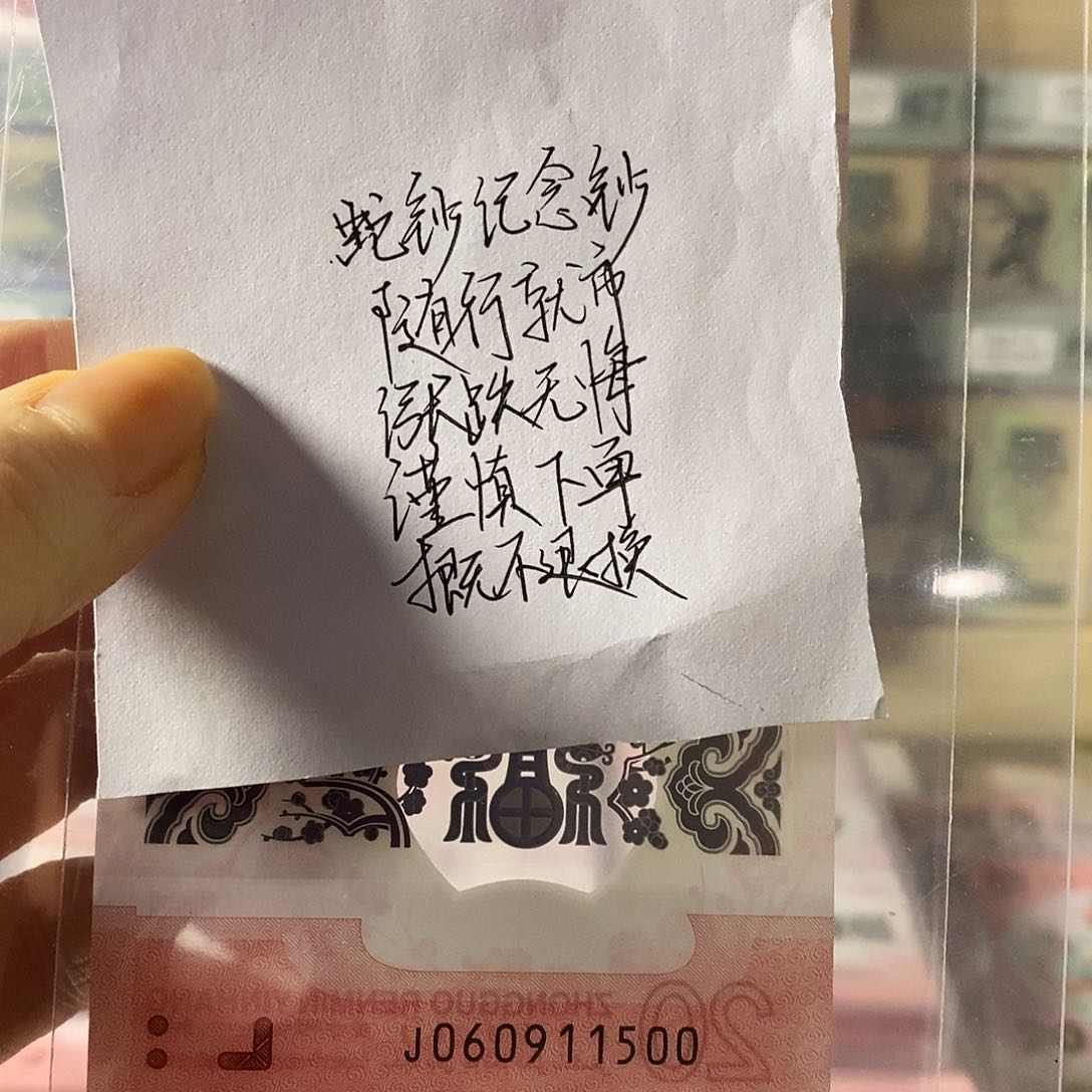 蛇钞纪念钞金马号尾对子不支持无理由退换货
